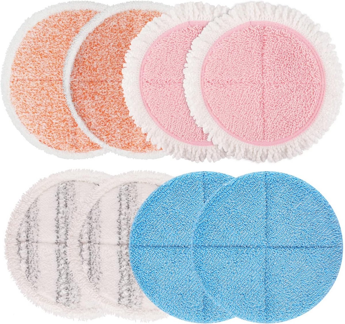Vervangende Elektrische Mop Pads - 8 Pack voor Efficiënte Vloerreiniging
