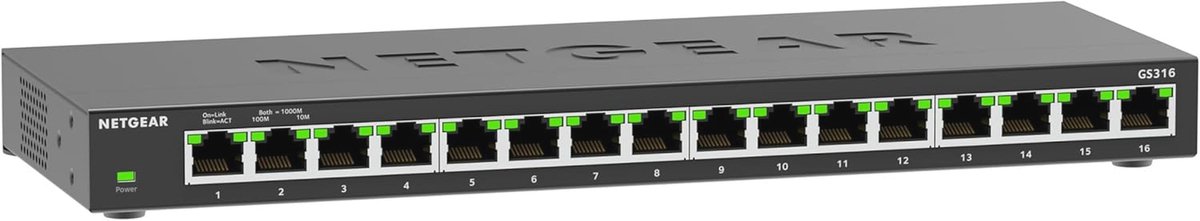 16-poorts Gigabit Ethernet Switch