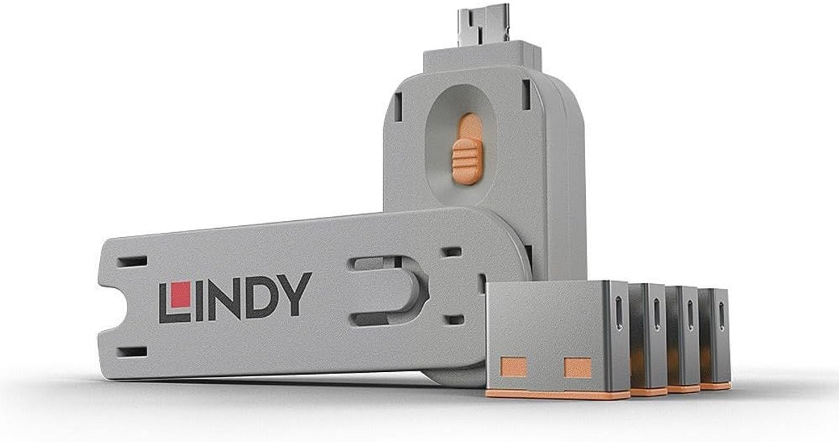 USB-poort slot met sleutels - 4 stuks - Beveilig jouw computer