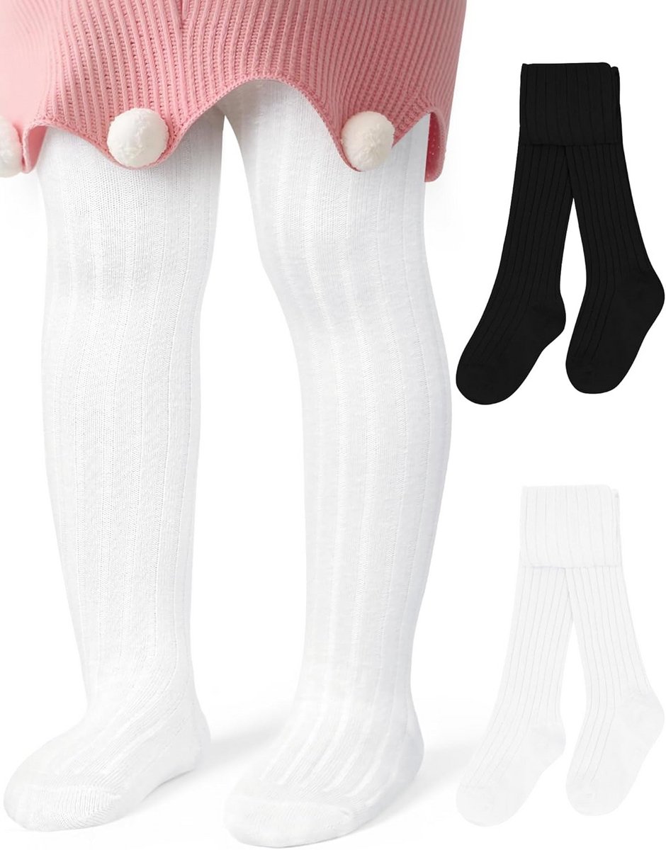 2-Pack Zachte Thermische Baby Maillots met Hoge Taille voor Kruipen en Lopen (0-30 Maanden)
