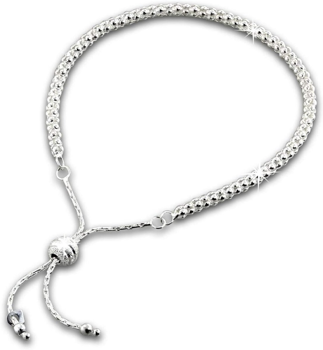 Zilveren Armband Dames Schakelketting 24 cm - Echt 925 Sterling Zilver