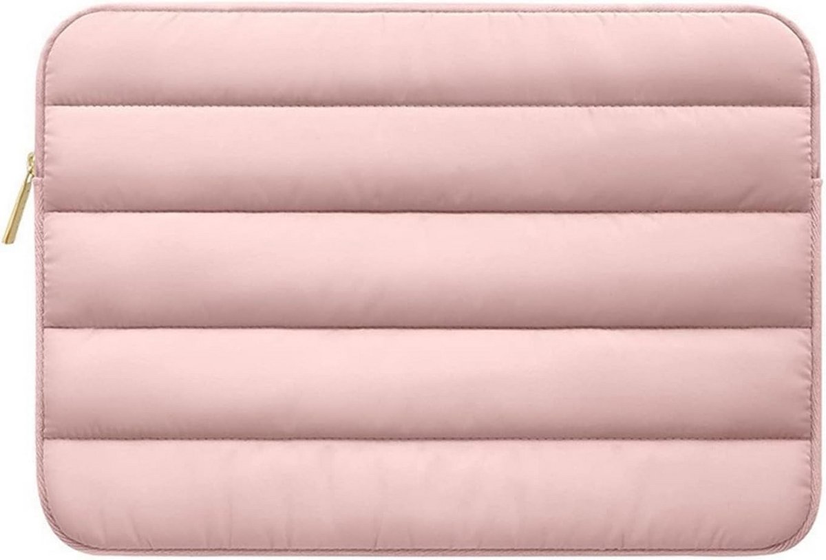 Waterdichte Laptoptas Roze 15.6 Inch - 4-laags Puffer Beschermhoes
