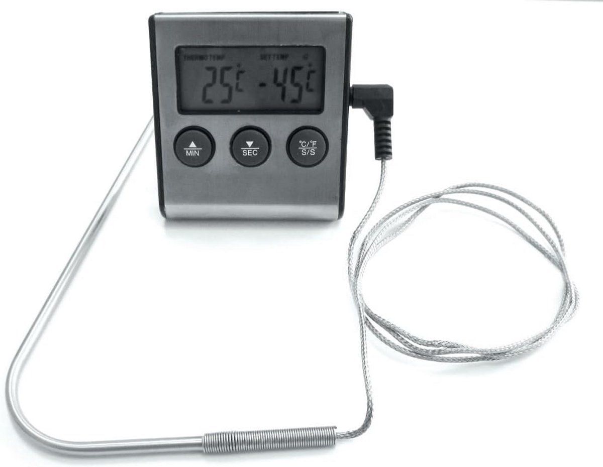 Digitale Vleesthermometer voor Grill & Barbecue met Alarm