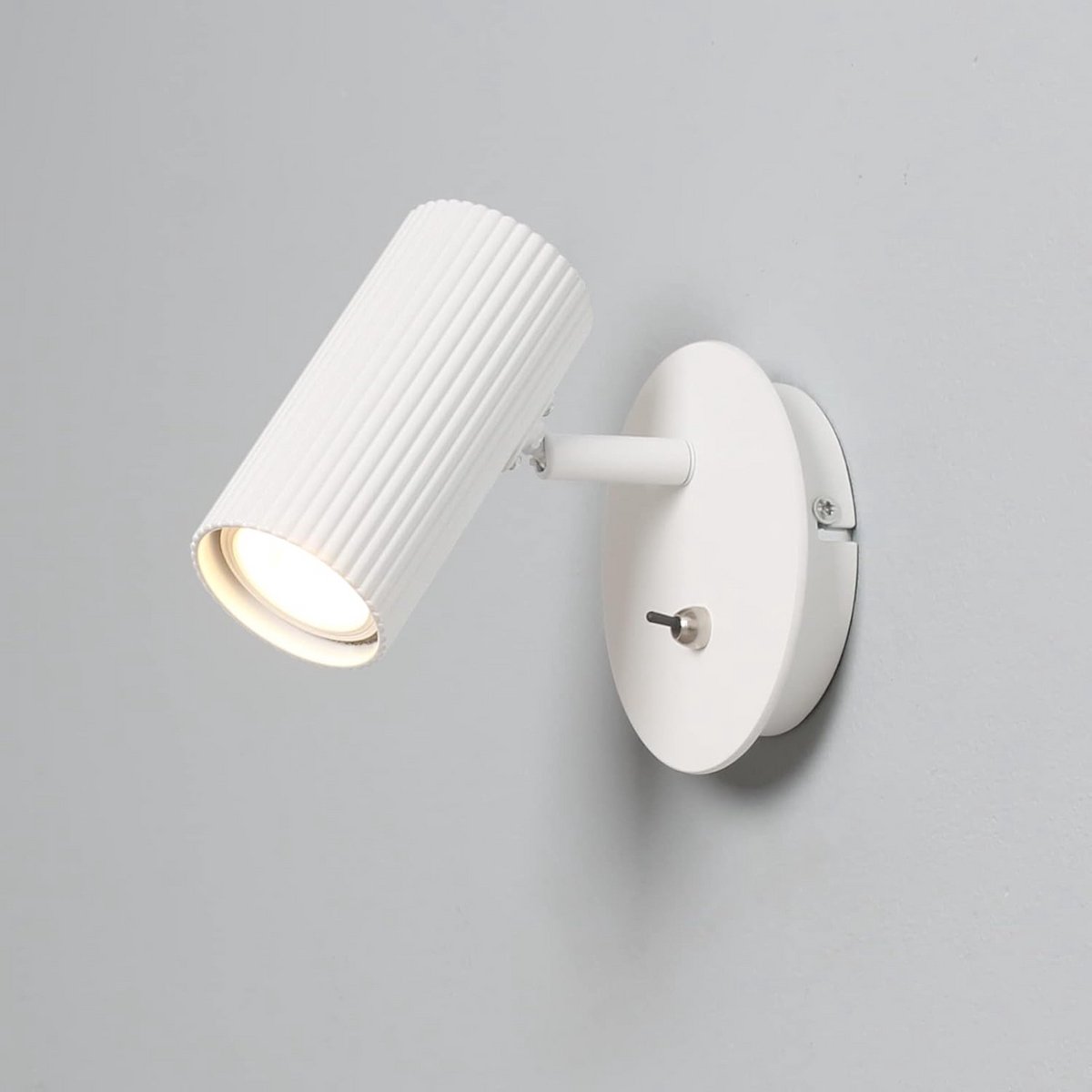 Verstelbare LED Wandspot met Schakelaar voor Binnen - Warm Wit GU10