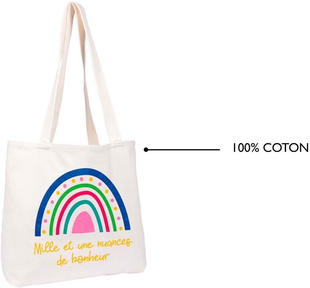 Grote Katoenen Tote Bag met Grappige Print voor Allerlei Gebruik