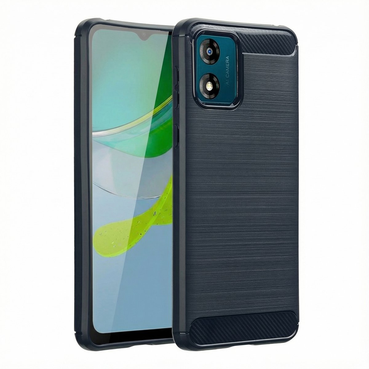 imoshion Hoesje - Geschikt voor Motorola Moto E13 - Brushed Backcover - Donkerblauw