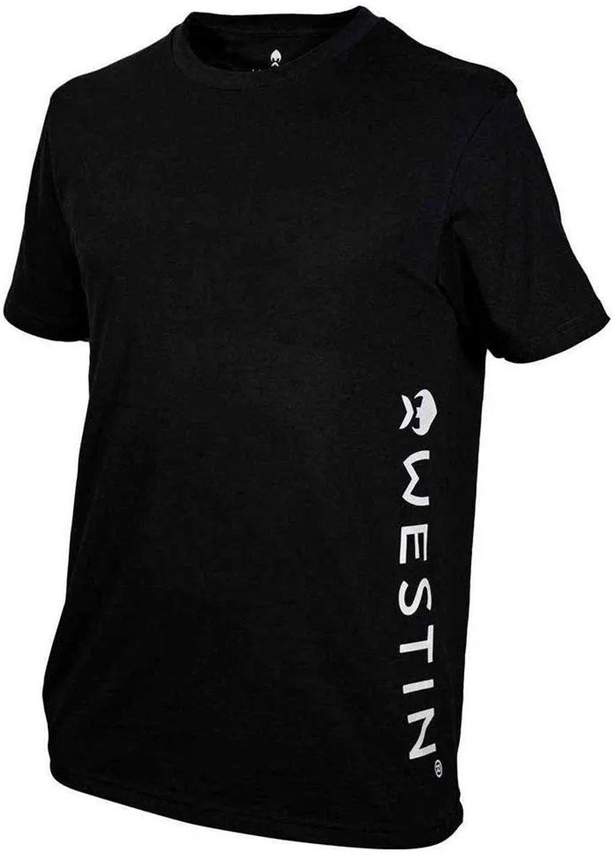 Westin Fishing T-Shirt Veritcal Extra Large Zwart