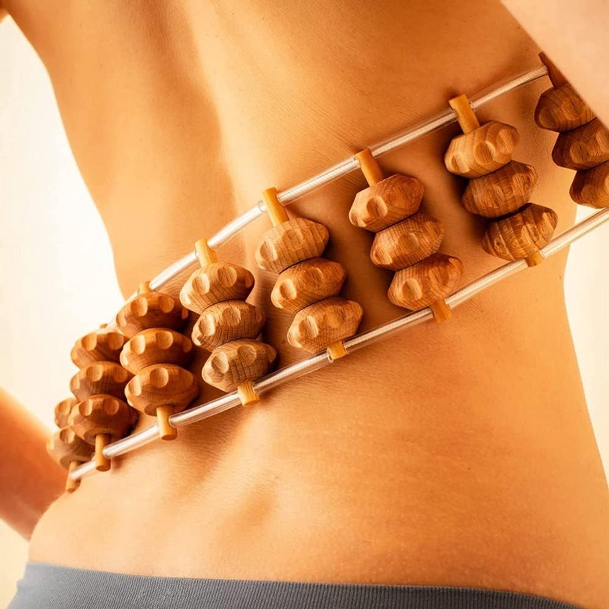 Houten Massage Hulpmiddel voor Rug en Nek - Spierroller 120 cm