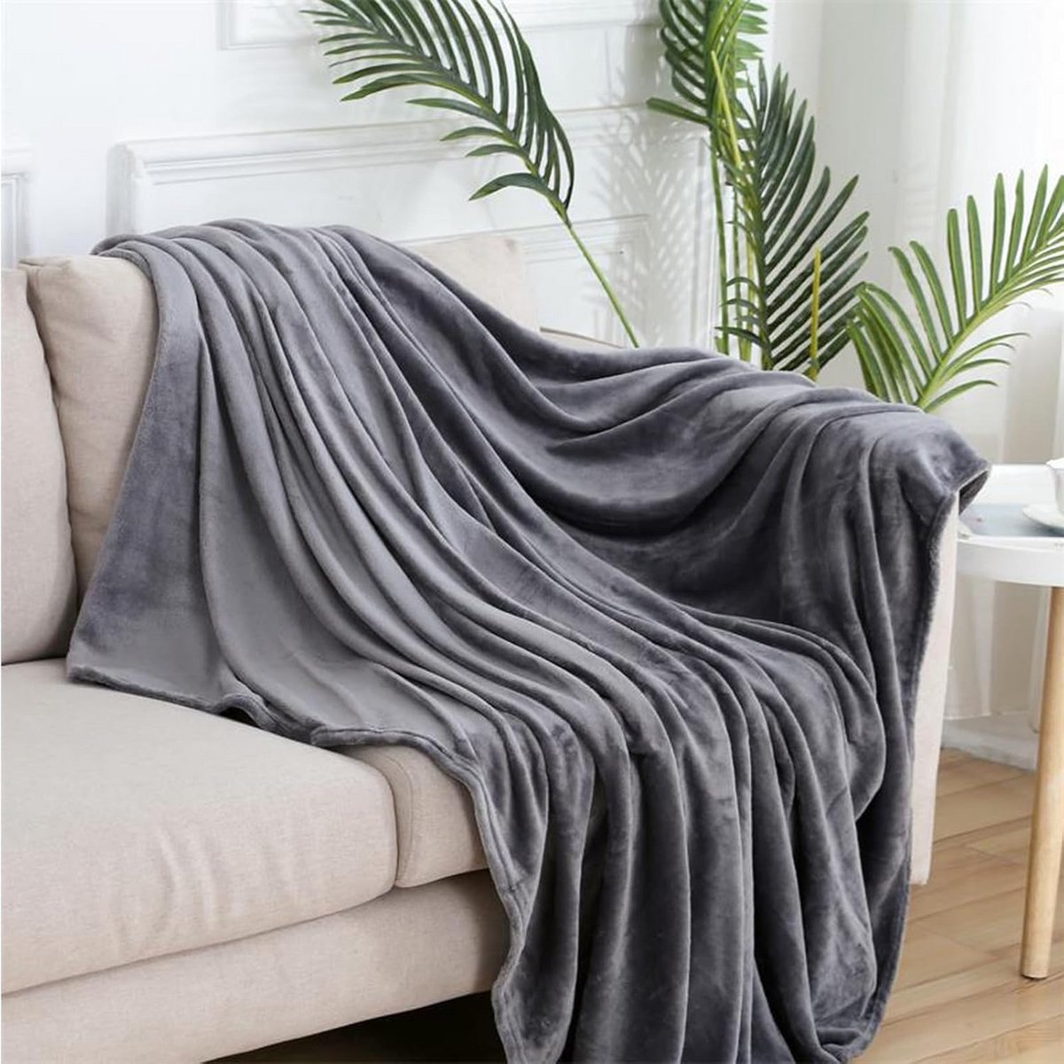Extra Zachte Warme Fleece Plaid 130x200cm Comfortabele Deken voor Bank, Reizen en Camping