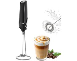 Melkopschuimer - Melkopschuimer Handmatig - Melkopschuimer Elektrisch - Elektrische Schuimmaker Op Batterijen - Koffie Mini Mixer - Voor Koffie, Latte, Matcha En Warme Chocolademelk