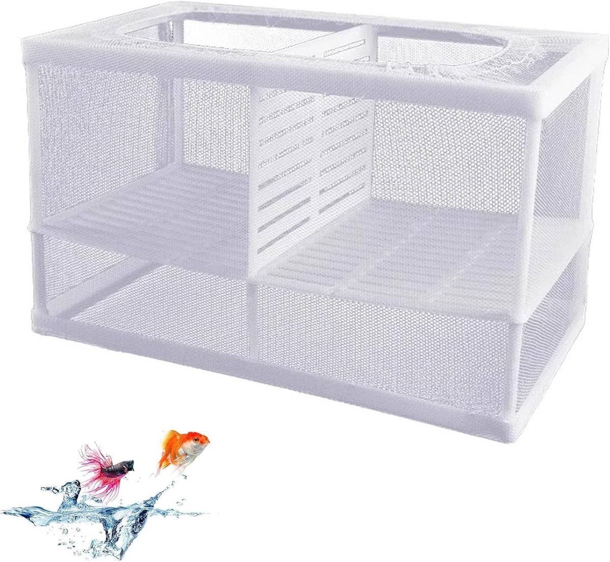 Isolatiebox voor Aquarium - Scheidingsnet voor Kleine Vissen en Kweek
