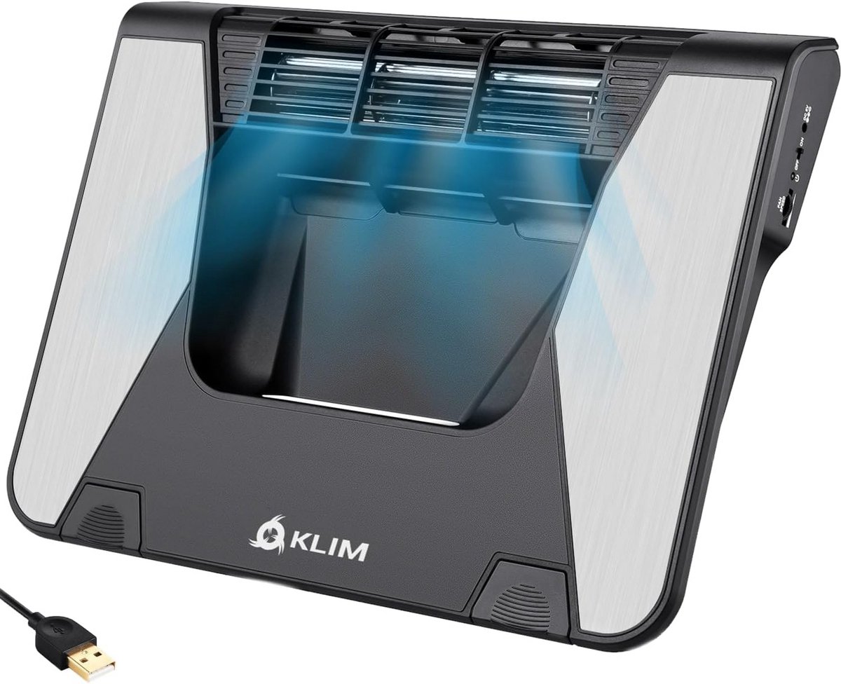 Krachtige Laptop Koeler voor 10-17 inch met Innovatieve Dwarsstroom Turbines