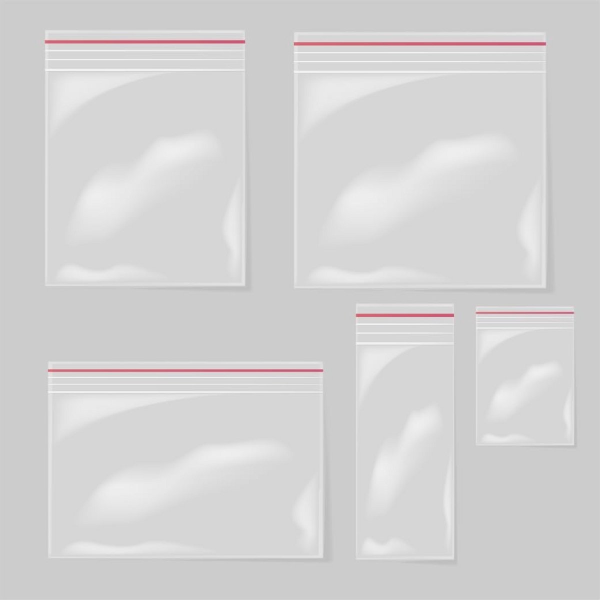 100x Hersluitbare Zipzakjes 10x15 cm - Sterke Vierkante Diepvrieszakken voor Voedsel, Sieraden en Hobby