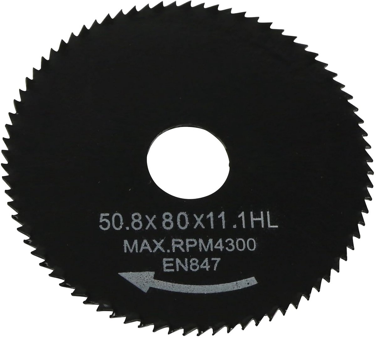5-delige HSS Mini Zaagbladen Set voor Handcirkelzaag (50,8 mm) - 30, 44, 60, 80 & 100 Tanden