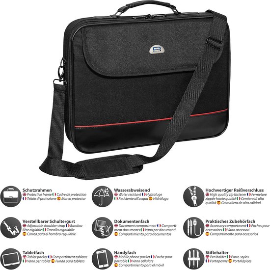Waterafstotende Laptoptas 18,4 Inch met Notebookslot | bol