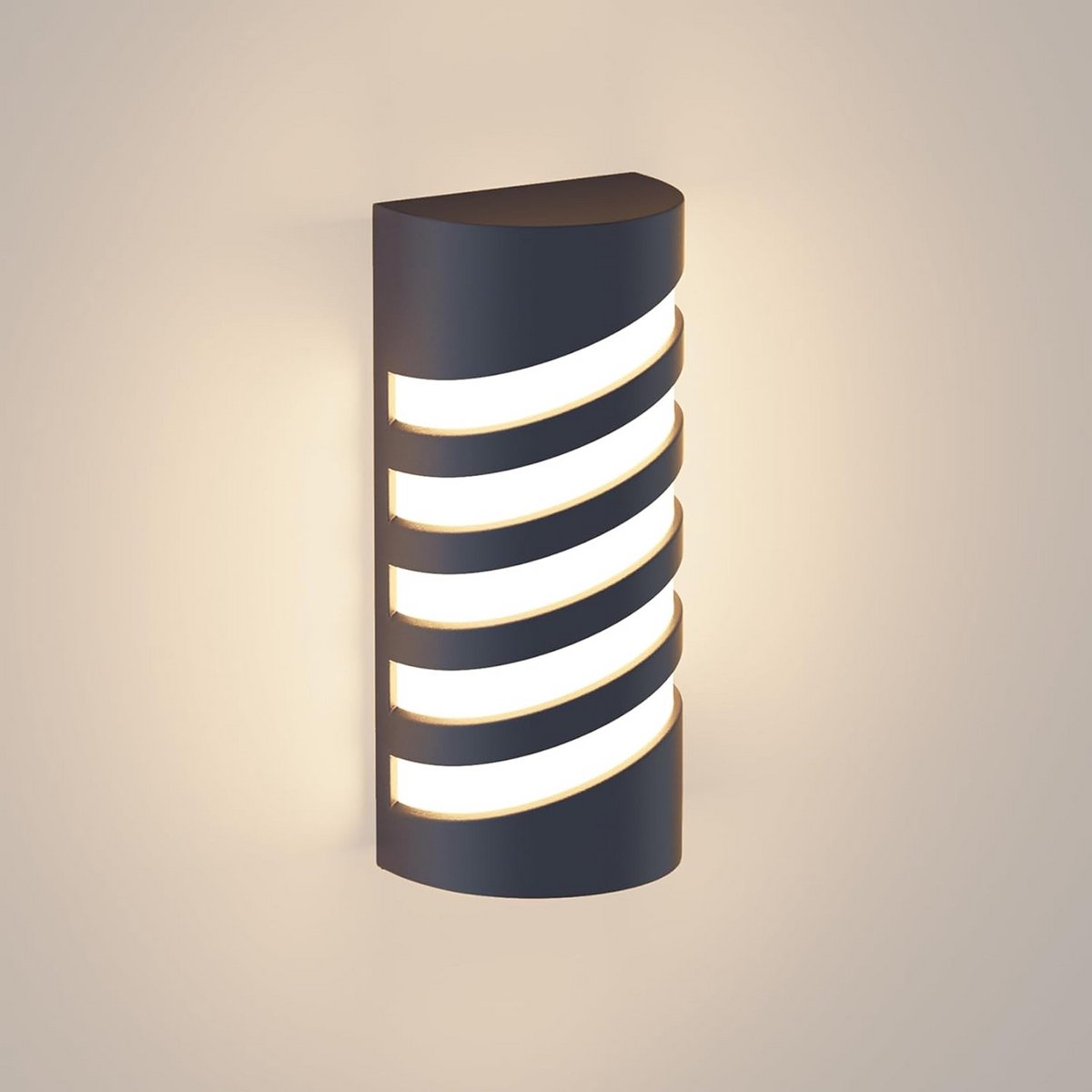 Waterdichte Buiten Wandlamp E27 Antraciet - Geschikt voor Binnen & Buiten