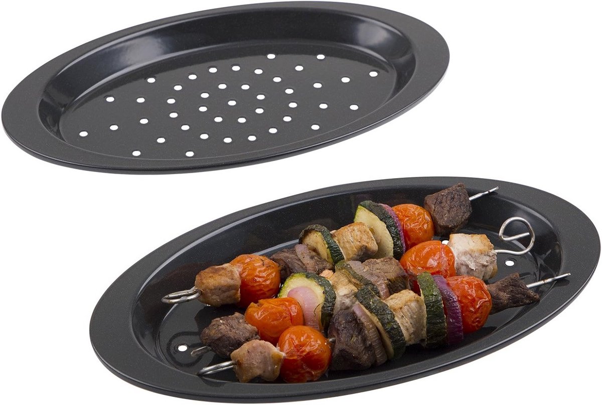 2-Delige Ovenschaal en Gratinschotel van Emaille - Krasbestendig en Hittevast