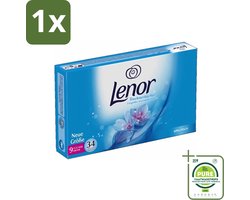1 x Lenor - Droogtrommeldoekjes - Aprilfris - Textielverfrisser - 34 Doekjes - Lenor Droogtrommeldoekjes - Wasverfrissers - Geur - Frisheid - Zachtheid