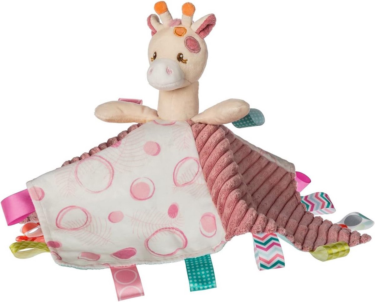 Sensorische Knuffeldeken met Labeltjes voor Baby's - Zacht Knuffeldier Beveiligingsdoek