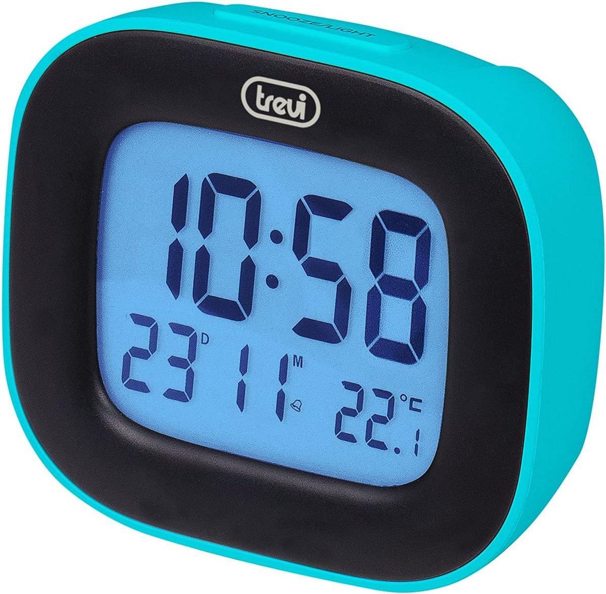 Digitale Tafelklok met LCD Display - Wekker, Kalender en Temperatuurmeter - Turquoise