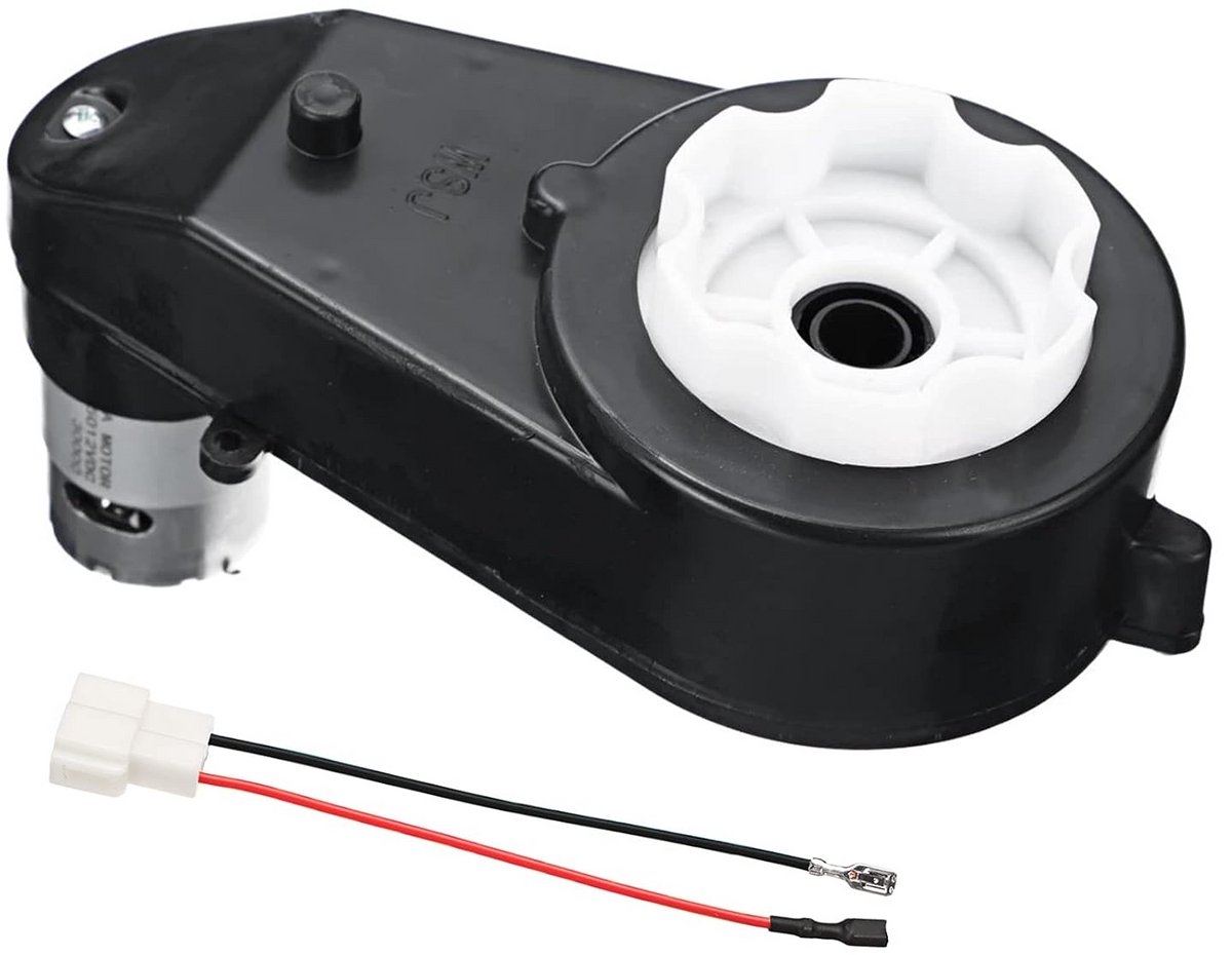 12V 40000 RPM RS550 Motor met Versnellingsbak voor Kinderen Loopauto - Universele Aandrijfmotor Transmissie
