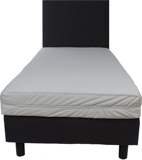 Bedworld Boxspring 1 persoons bed Eenpersoons bed 90x200 cm Met