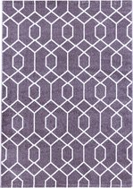 Modern laagpolig vloerkleed Efor - violet 3713 - 160x230 cm