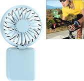 4W USB-interface 3-snelheidsregeling Oplaadbare draagbare ophangtas Handventilator (blauw)
