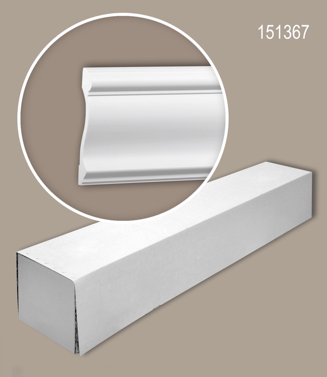 Profhome 151367 1 doos 8 stukken Wandlijst 16 m