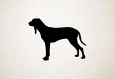 Silhouette hond - Segugio Italiano - M - 60x83cm - Zwart - wanddecoratie