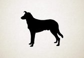 Silhouette hond - Collie, Smooth - - L - 75x90cm - Zwart - wanddecoratie