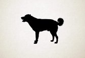 Silhouette hond - Cursinu - XS - 21x30cm - Zwart - wanddecoratie