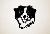 Wanddecoratie - Hond - Kooikerhondje 2 - M - 62x60cm - Zwart - muurdecoratie - Line Art