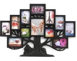 Fotolijst Collage 12 Foto's verschillende Maten (10x15, 15x10, 10x10, 15x20 Cm) - Fotokader - Foto Boom - 82 x 58 Cm