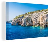 Peintures sur toile - Grottes sur la côte - 90x60 cm - Décoration murale