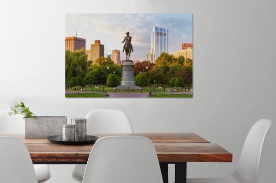 Boston Park toile 2cm 90x60 cm - Tirage photo sur toile (Décoration murale salon / chambre)