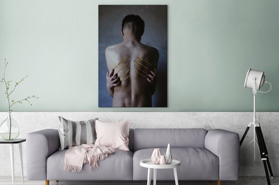 Griffes sur votre toile de dos 2cm 120x180 cm - Tirage photo sur toile (Décoration murale salon / chambre) XXL / Groot format!