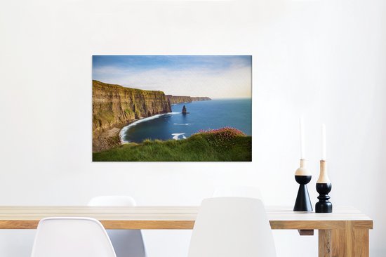Kliffer of Moher en Irlande toile 2cm 90x60 cm - Tirage photo sur toile (Décoration murale salon / chambre)