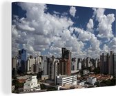 Canvas Schilderij De grote stad Belo Horizonte in Brazilië - 120x80 cm - Wanddecoratie