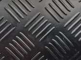 Ikado  Rubberen loper op maat met traanplaatmotief, 3mm  120 x 260 cm