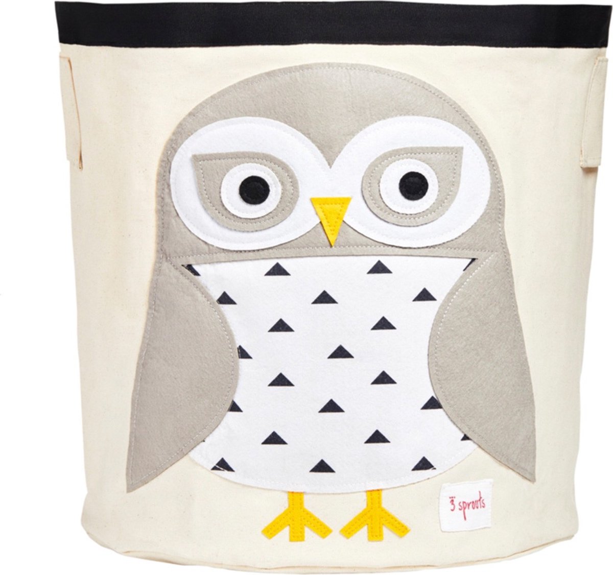Image of 3 Sprouts - Storage Bin - White Snowy Owl /Furniture /White Snowy Owl