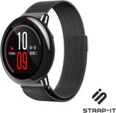 Milanees Smartwatch bandje - Geschikt voor  Xiaomi Amazfit Pace Milanese band - zwart - Strap-it Horlogeband / Polsband / Armband