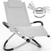 Chaise longue d'extérieur Sens Design - bain de soleil - pliable - gris