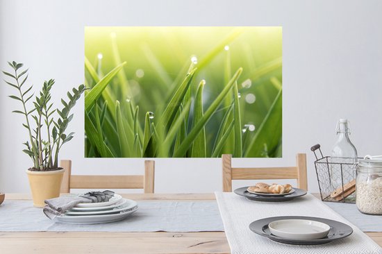 Sticker Muursticker Early Dew - Early Dew Ingrass - 90x60 cm - film autocollant - sticker mural repositionnable