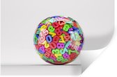 Muurstickers - Sticker Folie - Doorzichtige bal met cijfers - 90x60 cm - Plakfolie - Muurstickers Kinderkamer - Zelfklevend Behang - Zelfklevend behangpapier - Stickerfolie