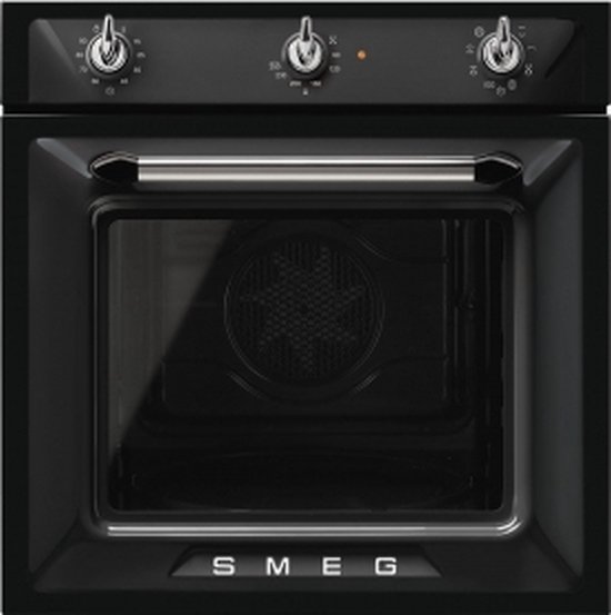 Foto: Smeg sf6905n1 inbouw oven thermogeventileerd zwart