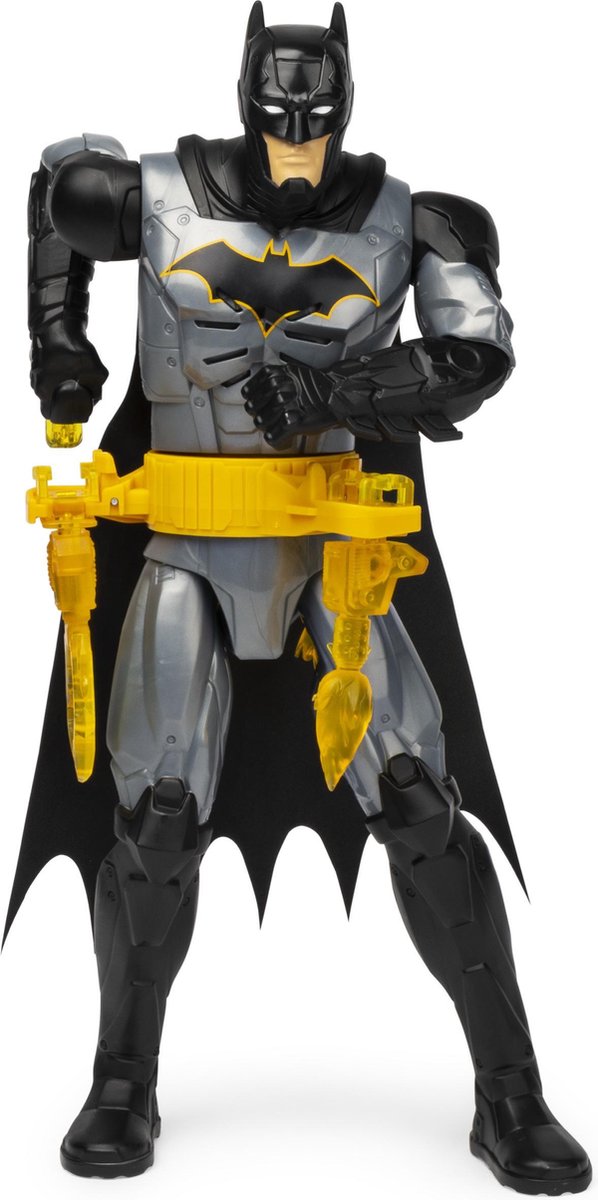 BATMAN - FIGURINE DELUXE 30 CM - DC COMICS - Figurine Articulée De 30 cm A  Fonctions Avec Accessoires, Effets Sonores et Lumineux - 6055944 - Jouet