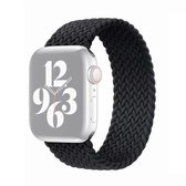 Single-turn nylon geweven horlogeband voor Apple Watch Series 6 & SE & 5 & 4 40 mm / 3 & 2 & 1 38 mm, maat: S (zwart)