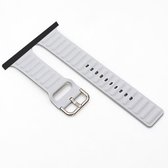 Siliconen vervangende horlogeband voor Apple Watch Series 6 & SE & 5 & 4 40 mm / 3 & 2 & 1 38 mm (wit)