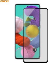 Voor Samsung Galaxy A51 ENKAY Hat-Prince 0.26mm 9H 6D Privacy Anti-spy Volledig scherm Gehard glas Film